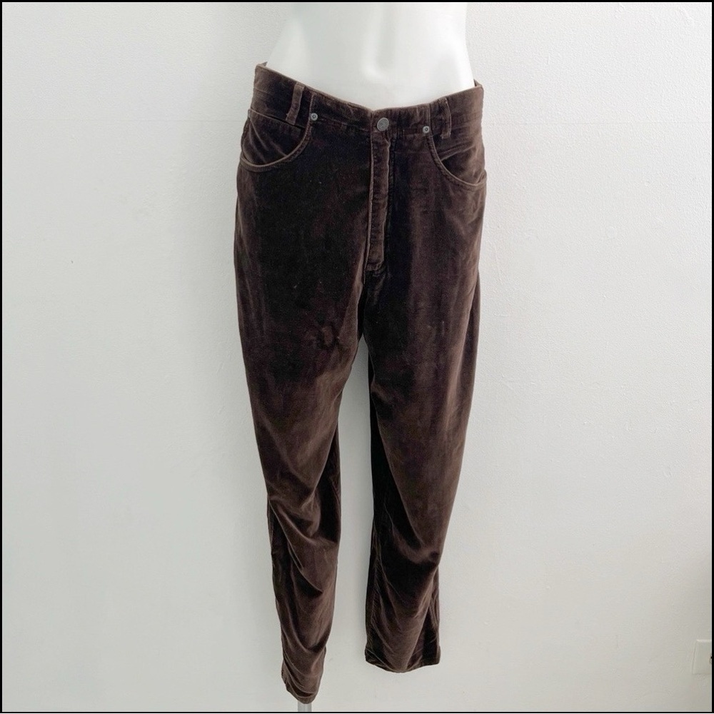 Sigrid Olsen Brown Velvet Pants
